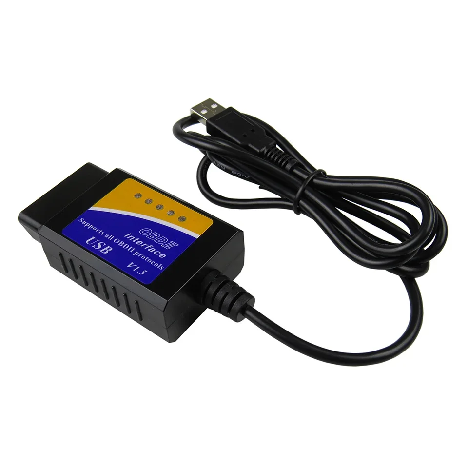 ELM 327 V1.5 USB327 OBD2 Car error code mini reader Pic18f25k80 V1.5 OBD2 Code Reader Usb-nterface ELM-327 Obd2 Scanner For PC