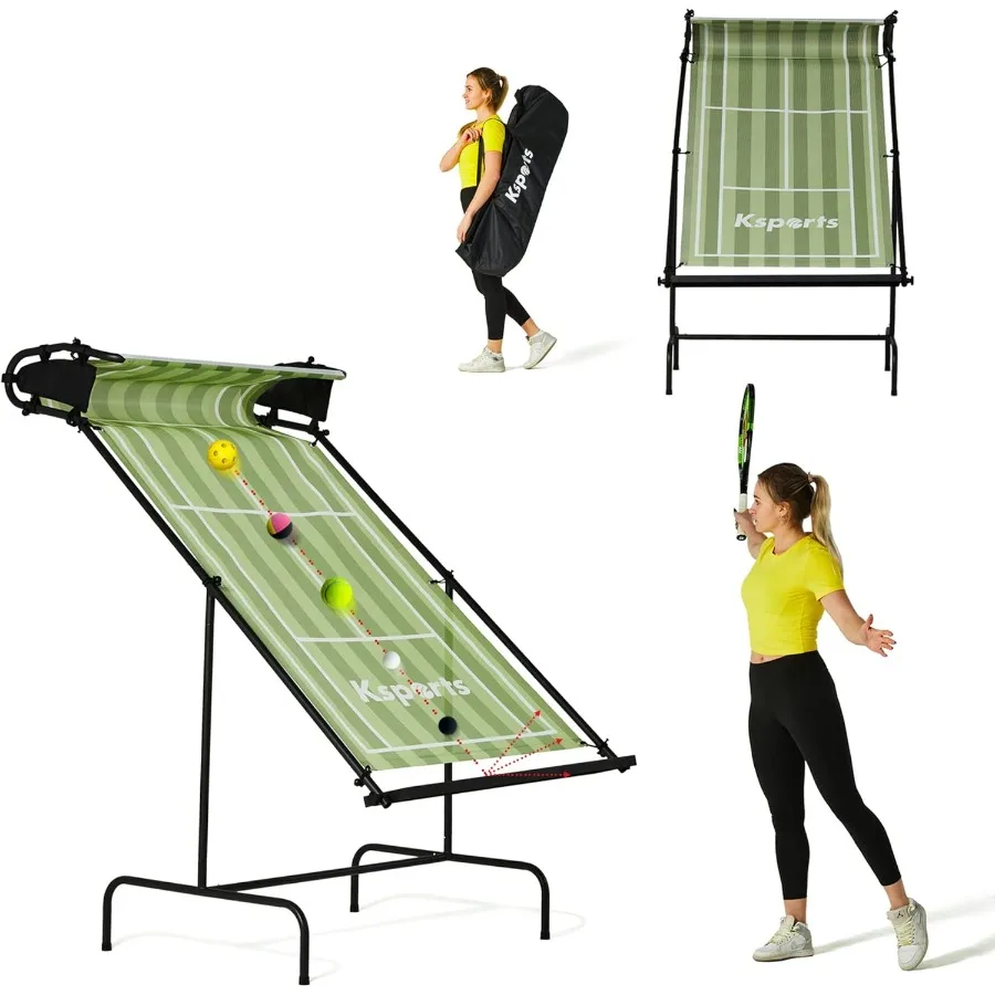 

Ksports Tennis Rebounder Net Multi Racket Sports Trainer for Tennis Pickleball Padel Squash Racquetball Quick Assembly Portable