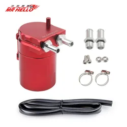 Oil Catch Can Kit Reservoir Brandstoftank Motor Polish Verbijsterde Auto Universele Oil Catch Can Kit Met adapter Zwart 300 ml