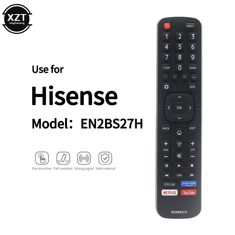 Remplacement de la t�l�commande TV infrarouge IR EN2BS27H adapt� pour Hisense Smart TV 50R5 55R5 58R5 65R5
