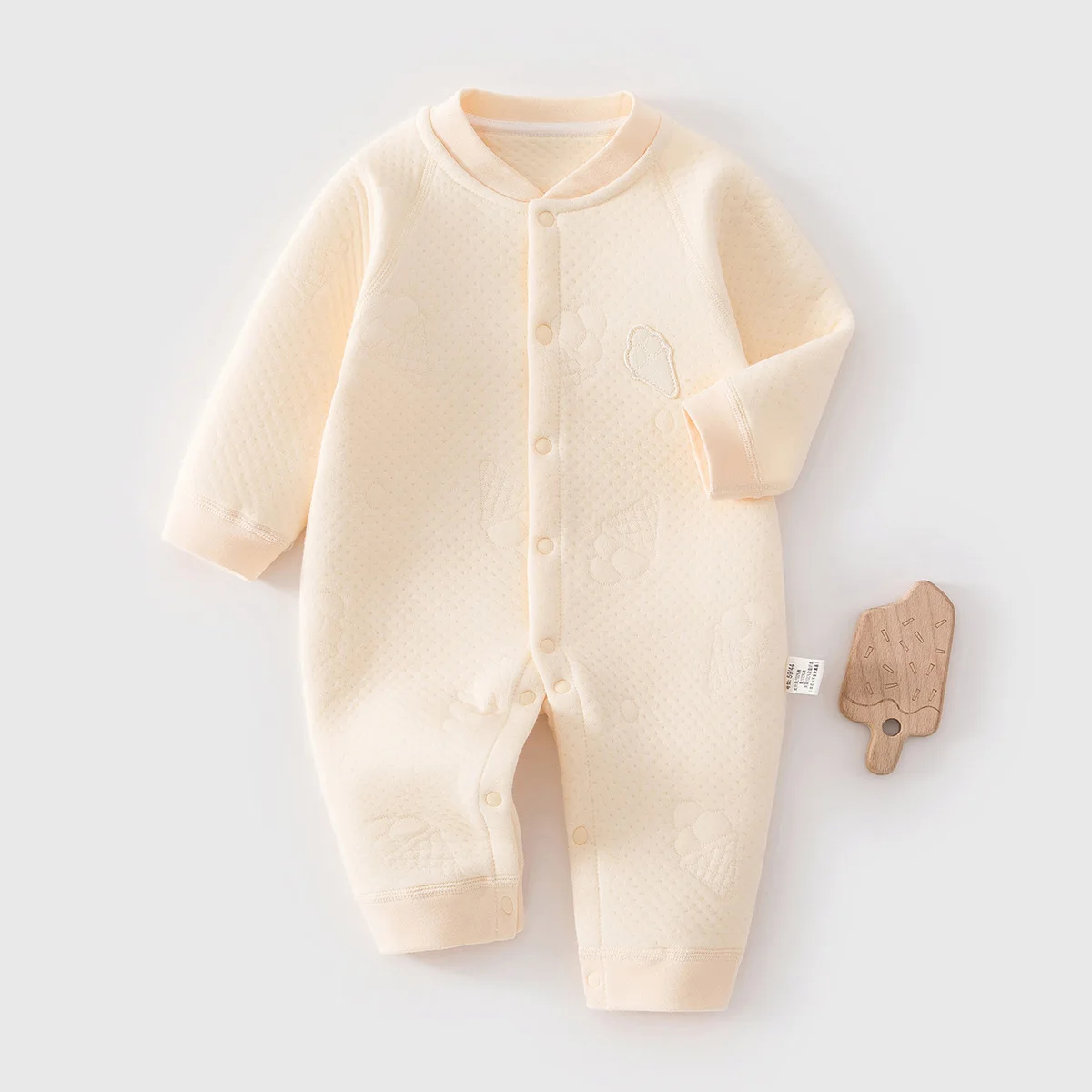 2026 New Baby Girl Outdoor Clothing Solid Color High-quality Pure Cotton Baby Jumpsuit 0-18 Months Baby Boys Clothing