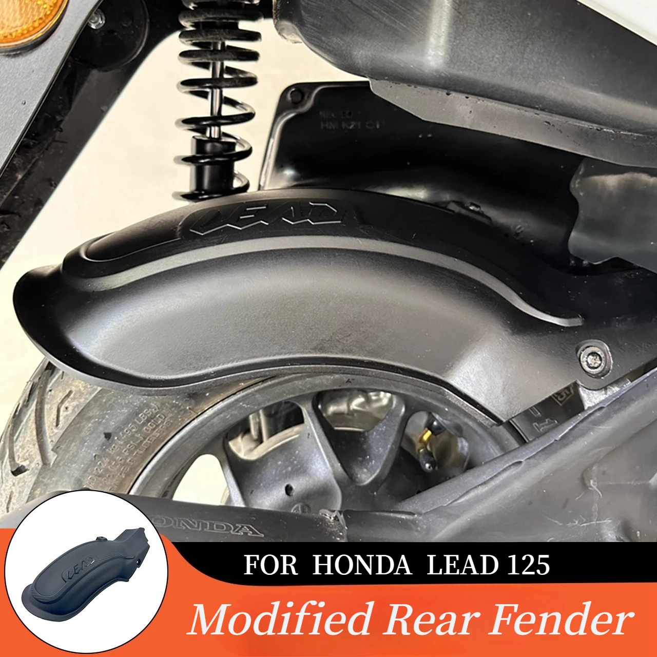 

For Honda LEAD125 LEAD 125 2022-2025 Motorcycle Rear Wheel Extender Fender Mudguard Mud Flap Motocross Splash Guard