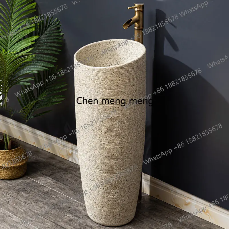 

Керамический встроенный колонный умывальник, бытовой умывальник для небольшой квартиры, напольный колонный умывальник