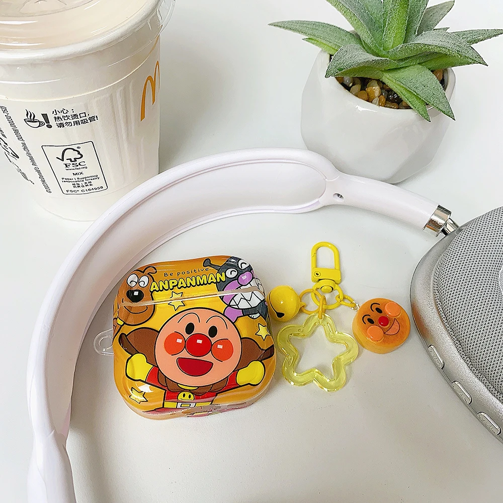 

Bread Superman IMD pendant headphone cover, suitable for Airpods 4 3 2 1 Airpods Pro 2 4 headphones, with Charm Kawaii Funda