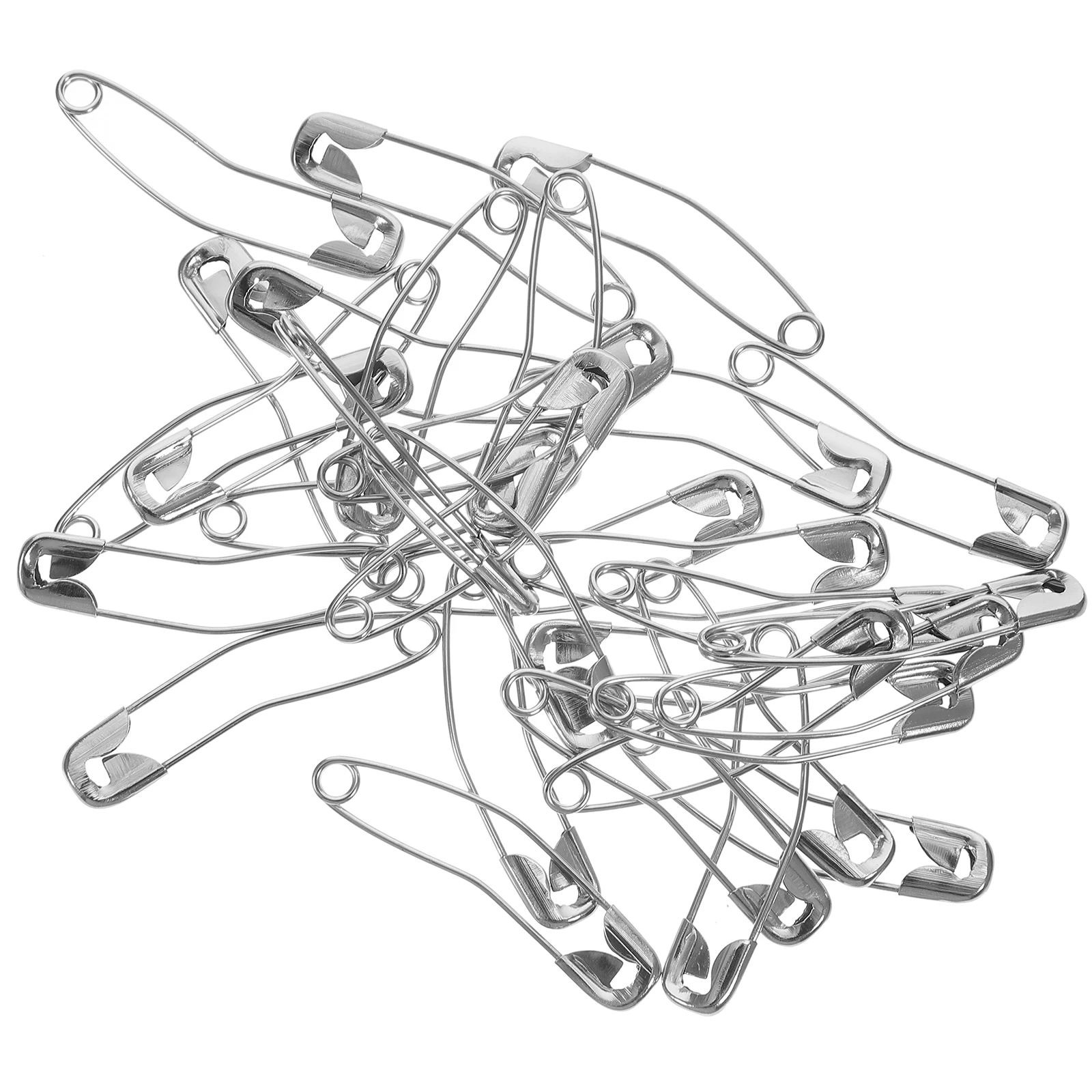 

200 Pcs Curved Safety Pins Quilting Stainless Steel Decorative Big Gourd Craft Sewing Jewelry Making DIY Projects