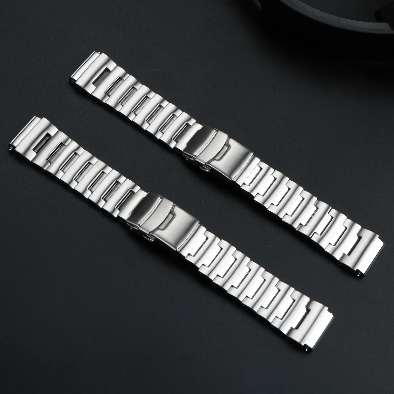 Accesorios de correa de reloj de acero inoxidable sólido para Casio G-SHOCK corazón de acero pulsera de GST-B300 banda de Metal modificada gst-b300