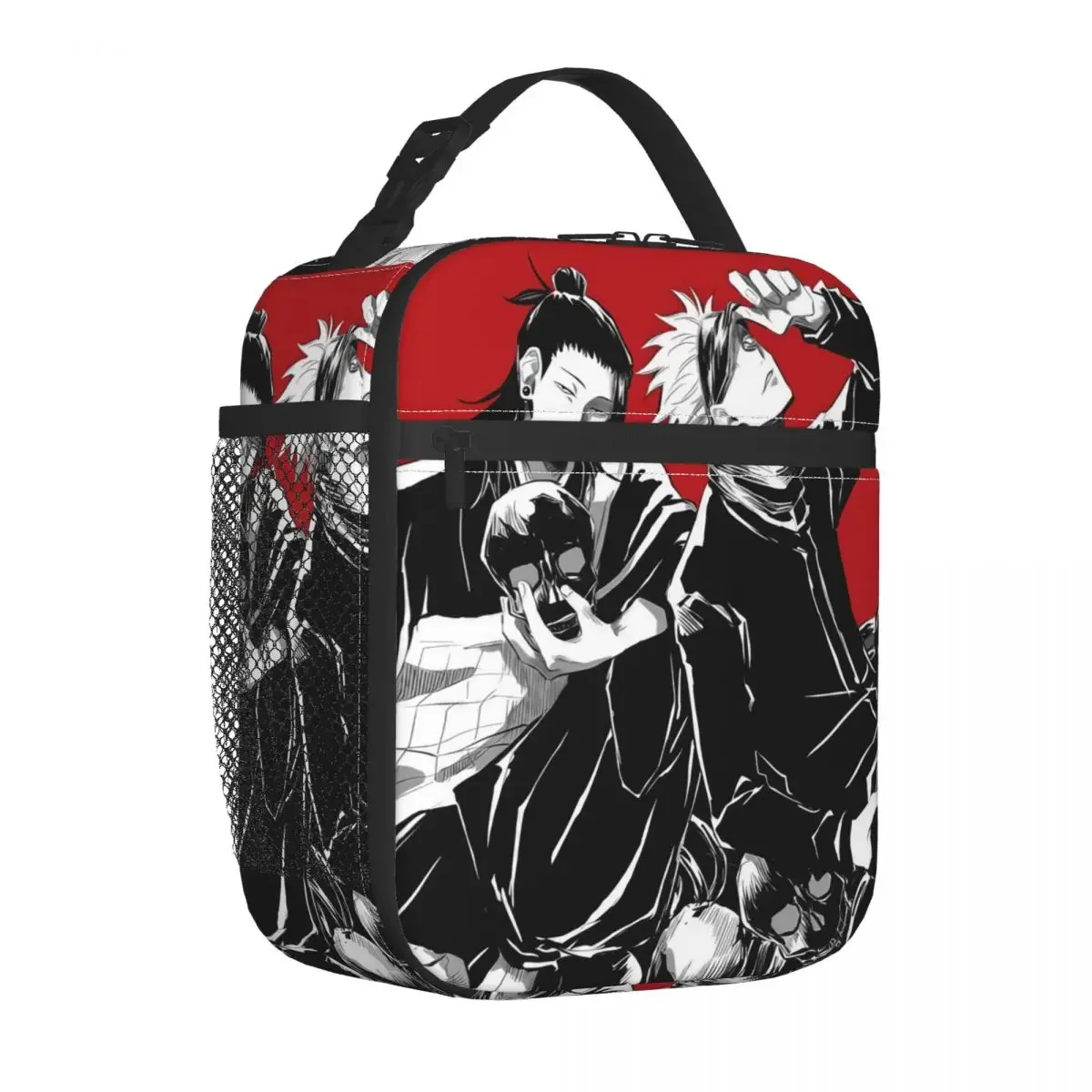 Jujutsu Kaisen Suguru Geto Satoru Gojo Insulated Lunch Bags Cooler Lunch Container Anime Large Lunch Box Tote Bento Pouch Beach