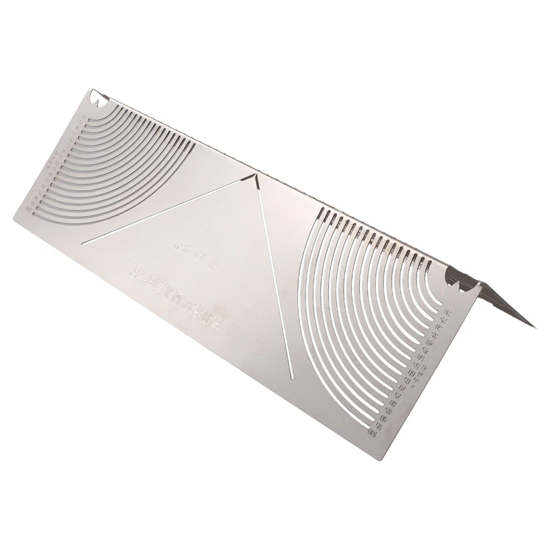 أداة تحديد قوس زاوية مرنة دقيقة لـ 20-100 مللي متر أنبوب مربع أنبوب معدني سرج قطع دليل أداة قياس جهاز قياس الأنابيب-75 Store