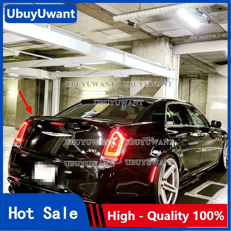 

Use For Chrysler 300 300C 2013-2018 ABS Trunk Spoiler Roof Lip Kit Car Rear Spoiler Wing Exterior Kit