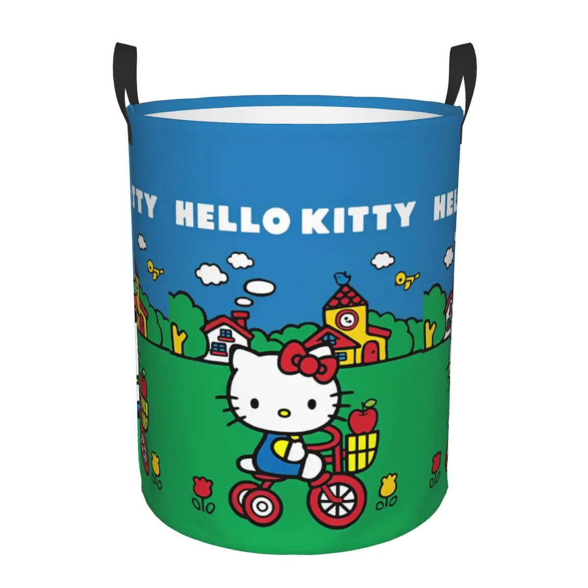 Hello Kitty Toy Storage Box Sturdy Kids Toys Bin Organizer Basket for Play Room