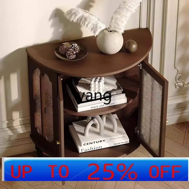 

CX retro solid wood porch cabinet corridor storage living room small apartment household door wine cabinet
