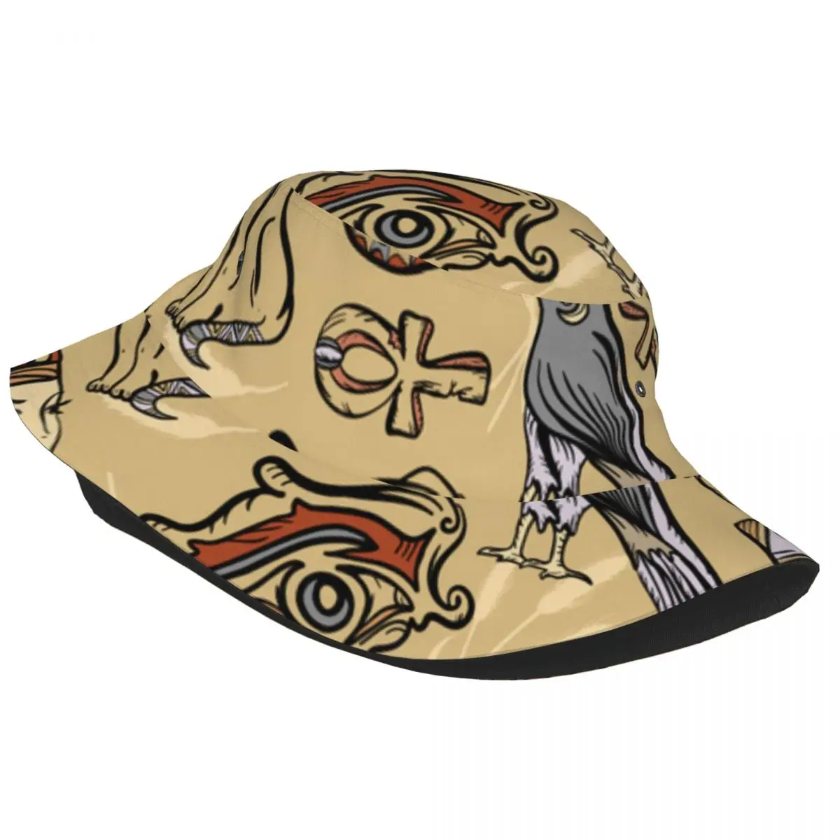 Fisherman Hat Unisex Bob Cap Ancient Egypt Pattern Hip Hop Gorros Panama