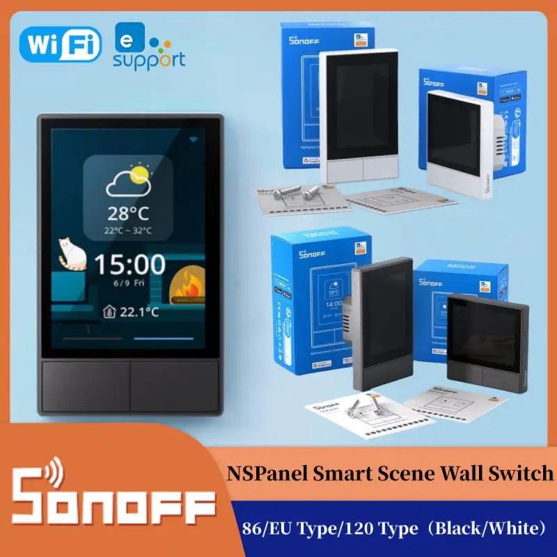 SONOFF NSPanel 86/120 Smart Scene Wall Switch WiFi Smart Home Integration Panel Home Automation Thermostat Support Alexa Google