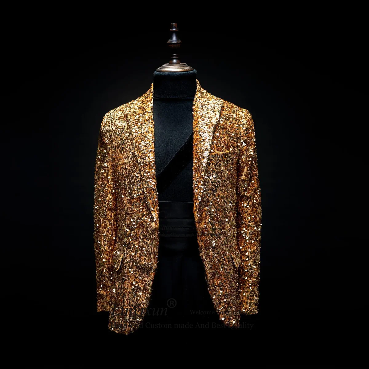 

Sparkly Sequins Men Suits For Wedding 2 Pieces Sets Groom Tuxedos Slim Fit Male Prom Blazers Hombre Outfit Costume Homme