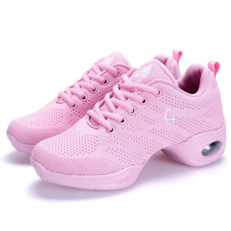 Square Dance Women's Shoes, Modern Dance Shoes, Adult Soft-Soled Mesh Breathable Shoes, Sailor Jazz Sports Mom Dance Shoes