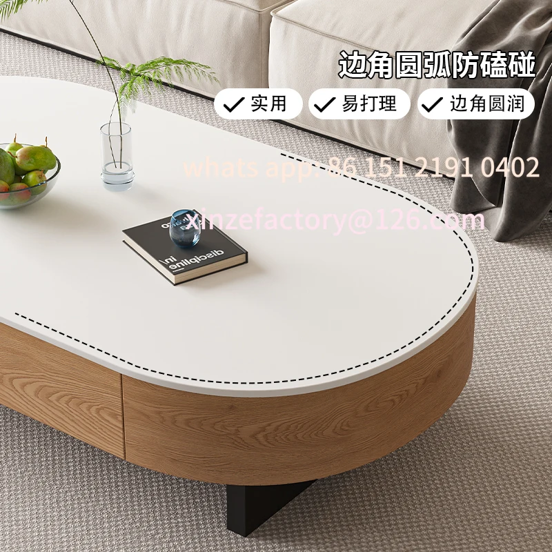 

Customizable medieval rock slab coffee table solid wood