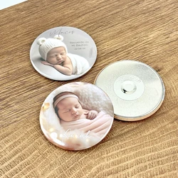 Personalized Fridge Magnets Baptism Favors Custom Photo Magnets Baptism Souvenirs Boy Girl Christening Gifts for Guests