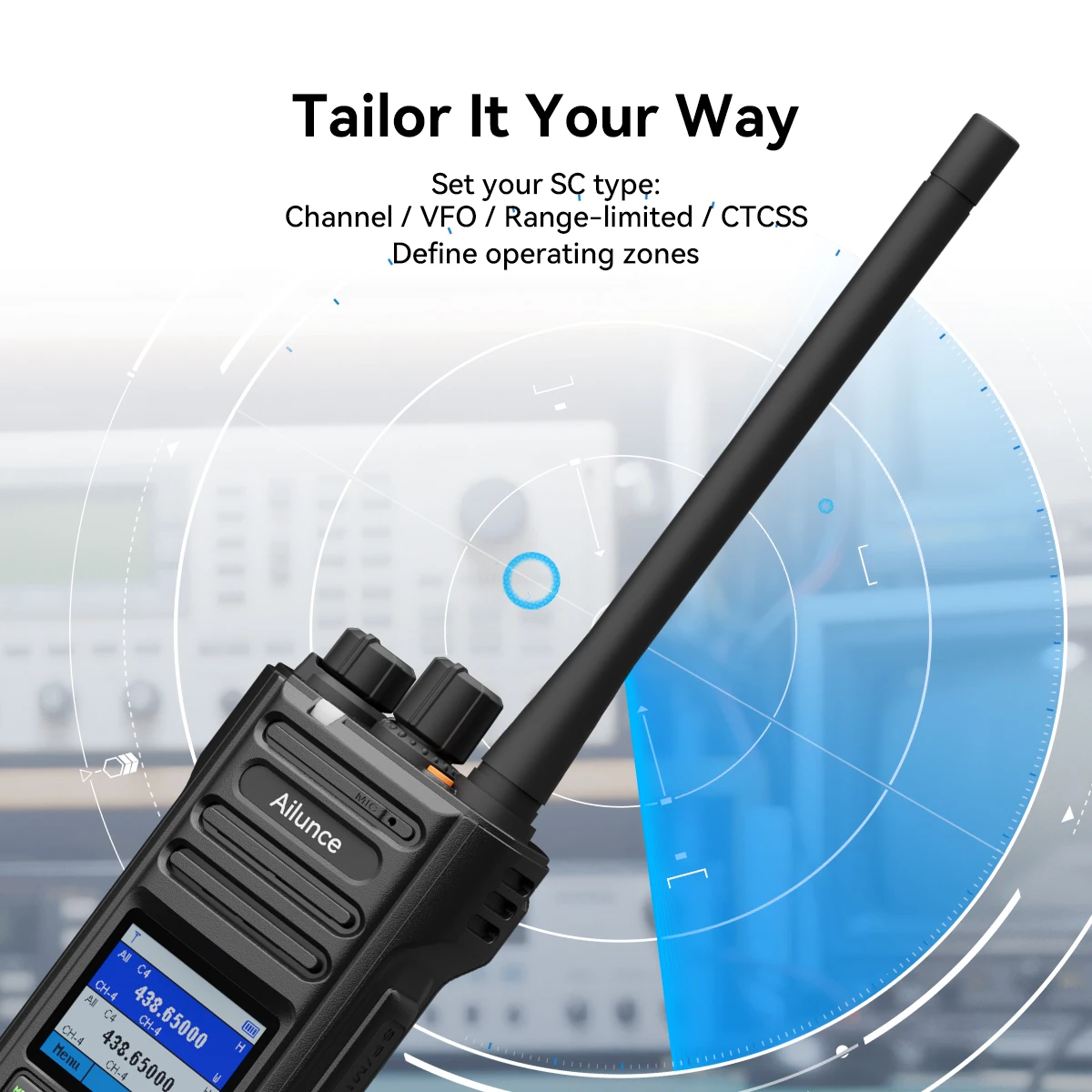 Retevis HA2 Walkie-Talkie FPP Dual-Band GPS APRS IP67 Wasserdicht Bluetooth App-Programmierung iOS & Android für Outdoor und Geschäft – Detail 11
