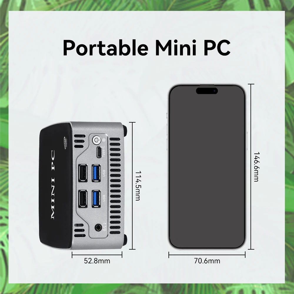 Mini Desktop 8th 9th Gen MiniPC Gaming PC DDR4 NVME 4K In tel Core I5 1135G7 I7 1165G7 HTPC Computadoras Desktop Computer