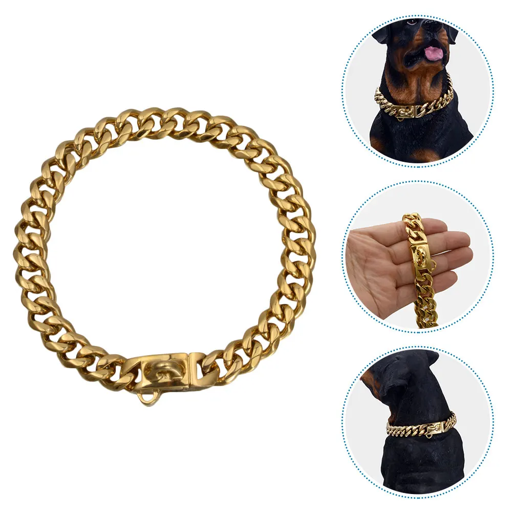 

Stainless Steel Dog Durable Wear Resistant Comfortable Pet Collar For Dogs Cats Adjustable Easy Clean Reusable Collar For Small