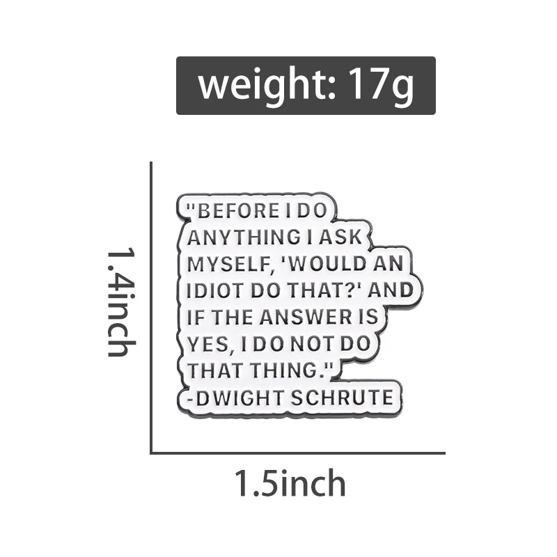 دبابيس المينا للأصدقاء ، متعة مخصصة ، الأمثال المنطوقة ، شارات طية صدر السترة ، هدايا مجوهرات الأسعار ، قبل أن أفعل أي شيء أطلبه لحظة