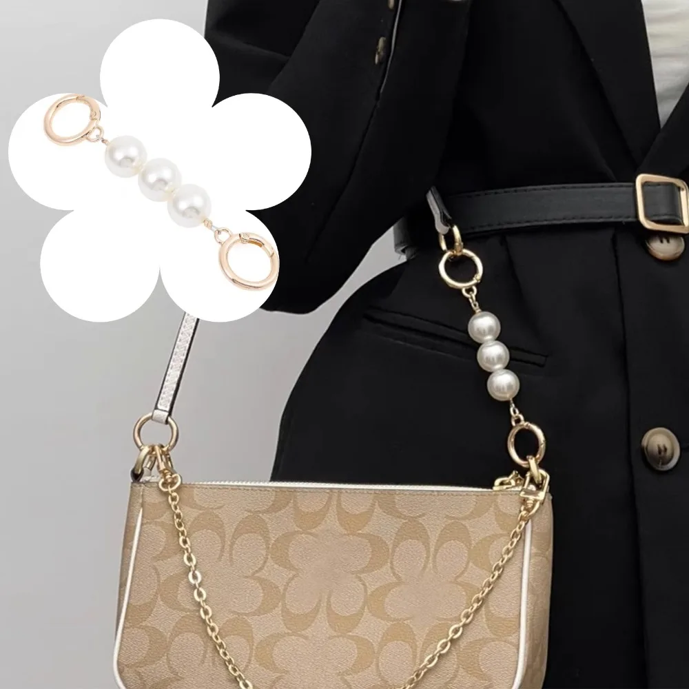 حقيبة حزام موسع استبدال ملحق لحقيبة تدريب تابي سلسلة معدنية ل تقليد اللؤلؤ حبة محفظة حقائب اليد حقائب الكتف