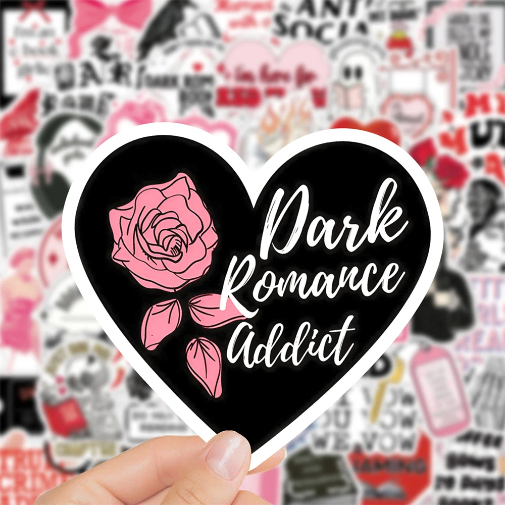 

10/30/50pcs Dark Romance Read Stickers for Motorcycle Suitcase Notebook Laptop Bike Car Funny Waterproof Sticker Kids Decor Toys