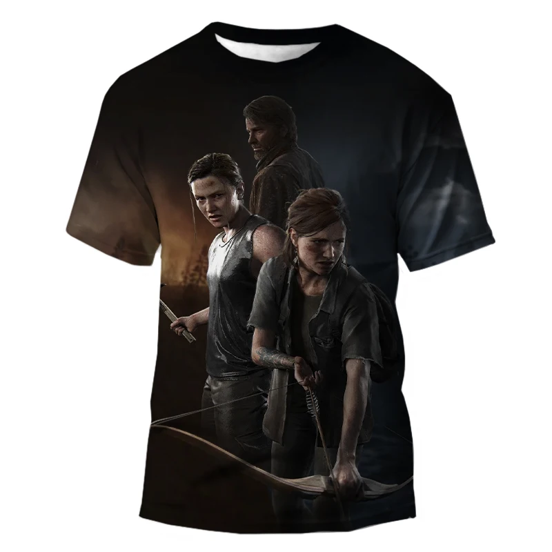 New The Last Of Us T-Shirts Game 3D Print Streetwear Men Women Casual Fashion Oversized T Shirt Kids Boy Girl Tees Tops Clothing