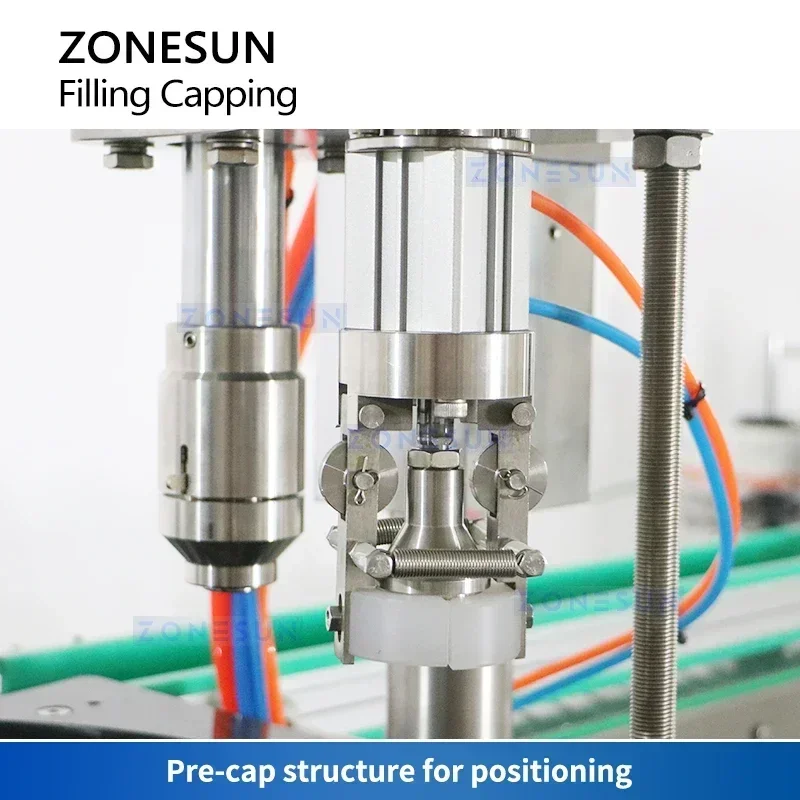 ZONESUN آلة تعبئة الهباء الجوي رذاذ يمكن السدادة شبه التلقائي العناية الشخصية منتجات التنظيف المنزلية المعدات ZS-QW1600