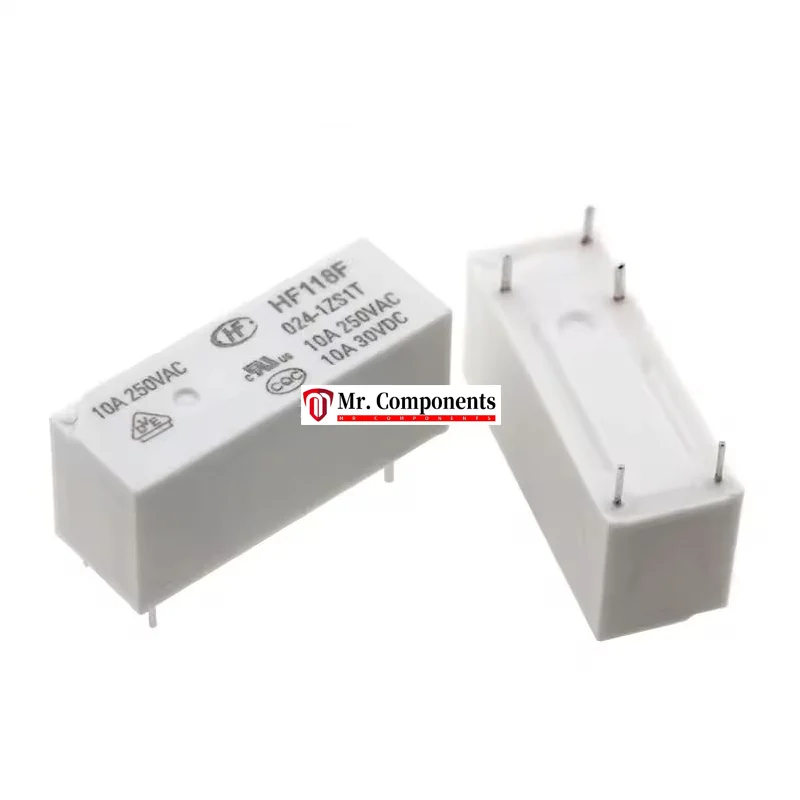 1PCS HF118F/JQX-118F 005 012 024 048-1ZS1T Hongfa Relay Set 5-pin 10A New In stock