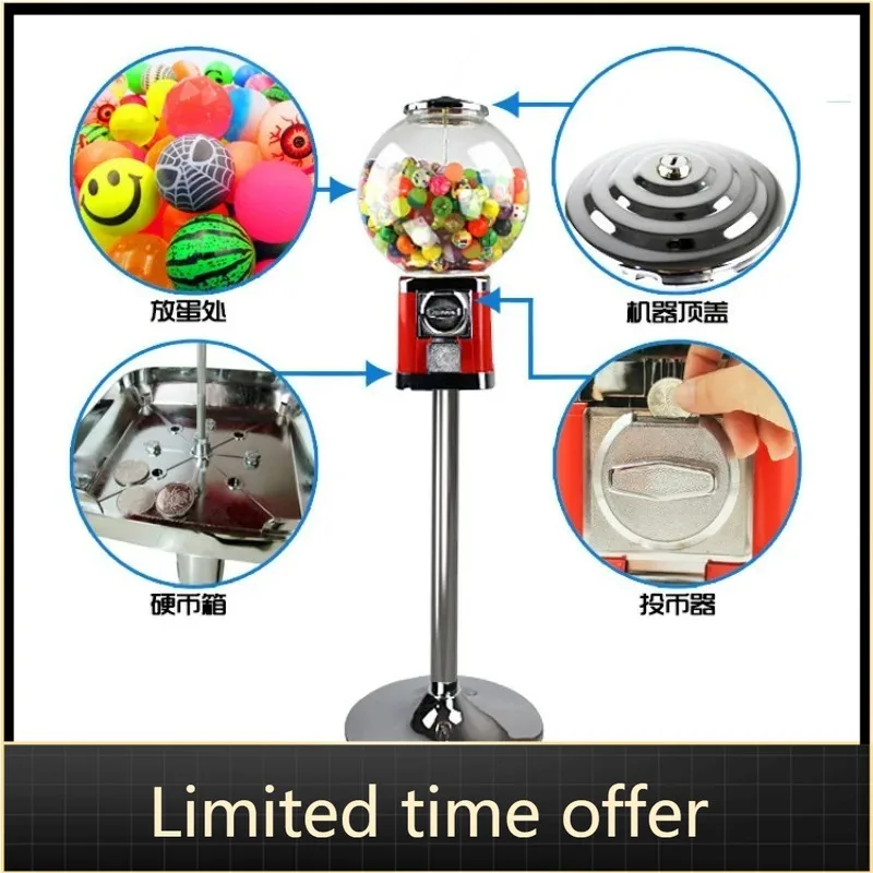 

Retro-Style Gumball Machine – Coin-Operated Candy Dispenser for Kids, Parties & Home Decor with Real Functionality