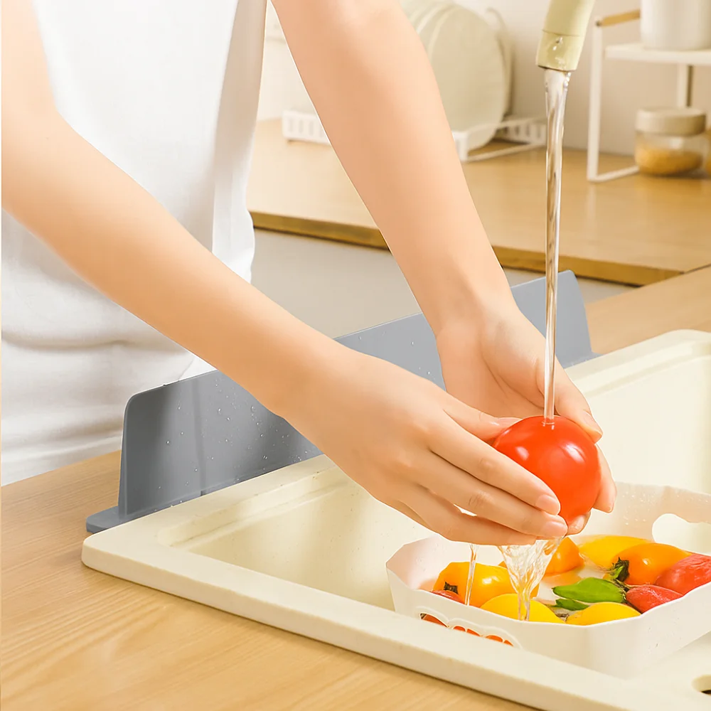 

Anti-Splash Anti-Splashing Water Plate Extended Sink Splash Guard Sink Water Splash Guard Oil-Proof Waterproof