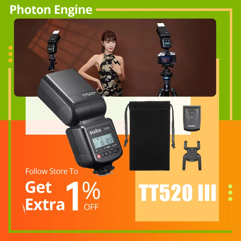 godox-tt520iii-flash-universale-per-fotocamera-speedlite-wireless-per-canon-nikon-pentax-olympus-fotocamere-dslr-compatibile-con-canon-eos-90d