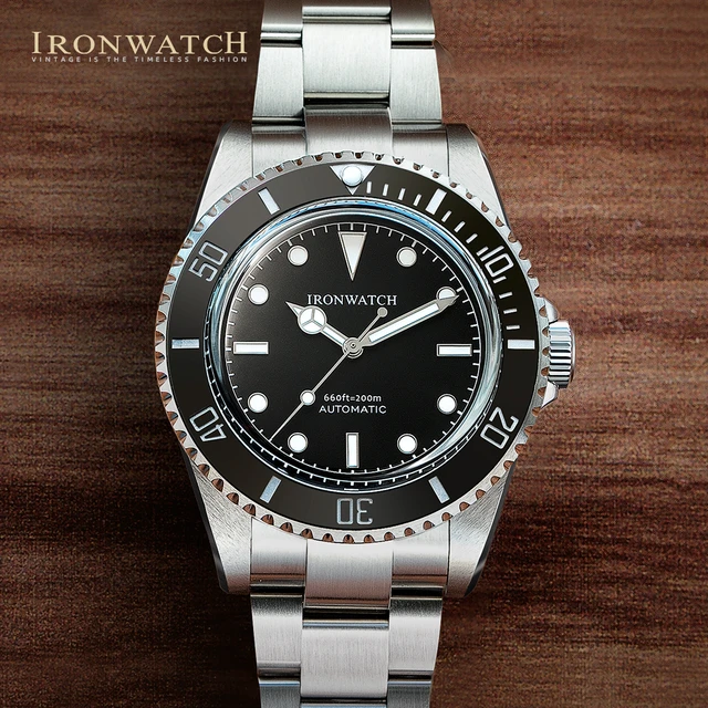 Luxury Men s Watch Sub 14060 Automatic Mechanical Watches 40mm Black Replica Wrist Water Ghost Vintage Diver Sapphire Crystal AliExpress