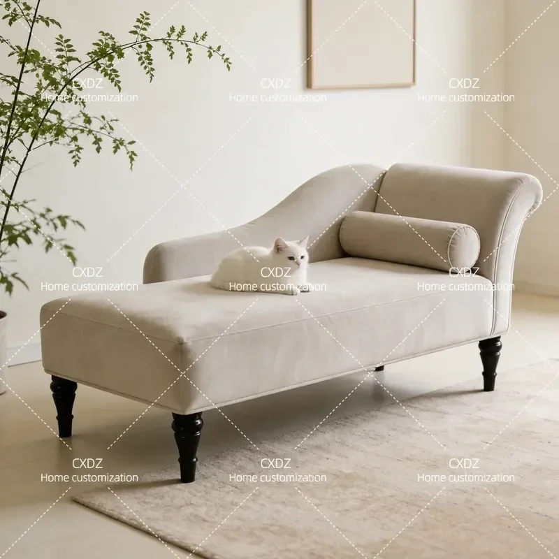Nordic Cat Scratching Flannel Couch Living Room Balcony Lying Sofa Bedroom Bedside Leisure Beauty Couch