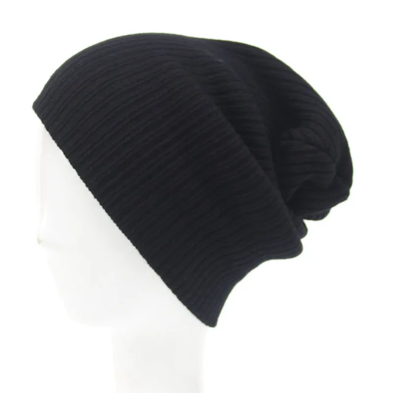 Autumn Winter Unisex Beanie Solid Color Wool Blends Soft Warm Knitted Bonnet Men Women Skull Hats Gorro Ski Caps Couple Bonnets