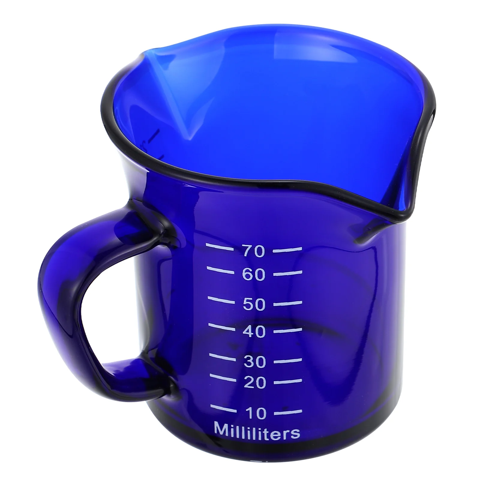 

Lightweight Glass Coffee Mug with Measurement Markings -Grade Milk Pitcher for Coffee Making Easy to Clean Storage-Saving