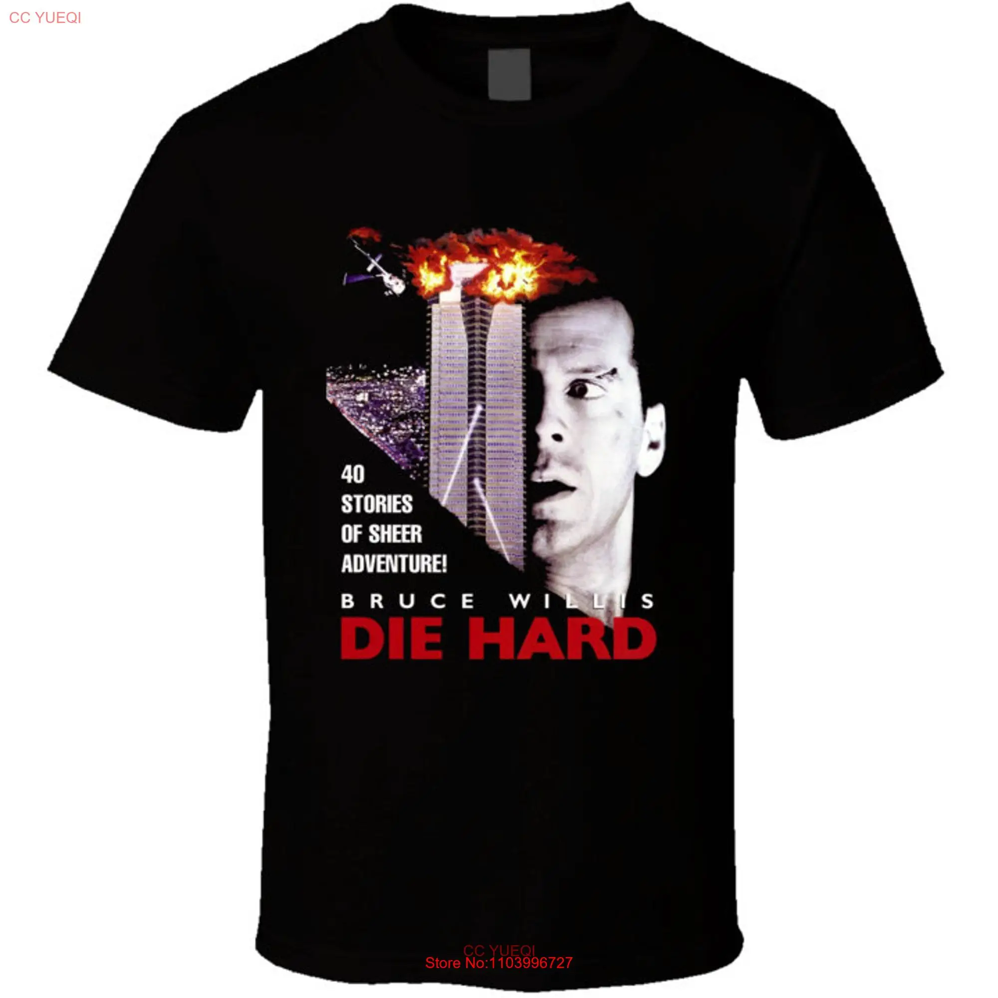Футболка с длинным или коротким рукавом из фильма «Брюс Виллис»