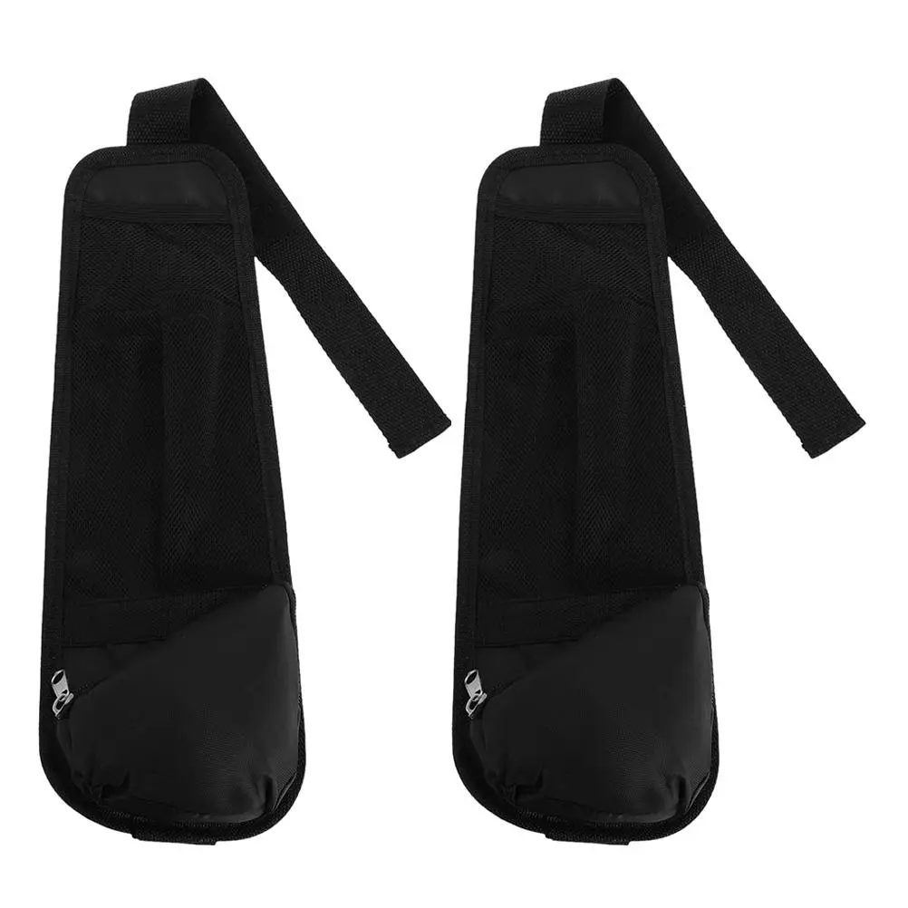 

2 Pcs Multifunction Car Side Non-woven Fabric Net Pocket Handbag Holder