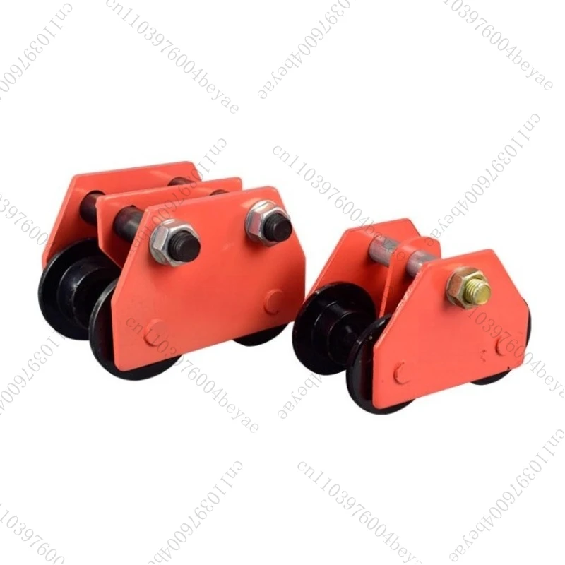 Wholesale  T-type Peach Type Hand Push Hand Pull Sports Car 1/2/3/5/10 Tons T I-beam Pulley Monorail Trolley