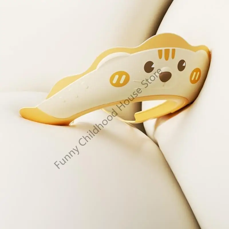 D0LA Urocze niemowlęta ochronne czapki do kąpieli do zabezpieczenia szamponu, regulowany czapka ochronna Kreskówka