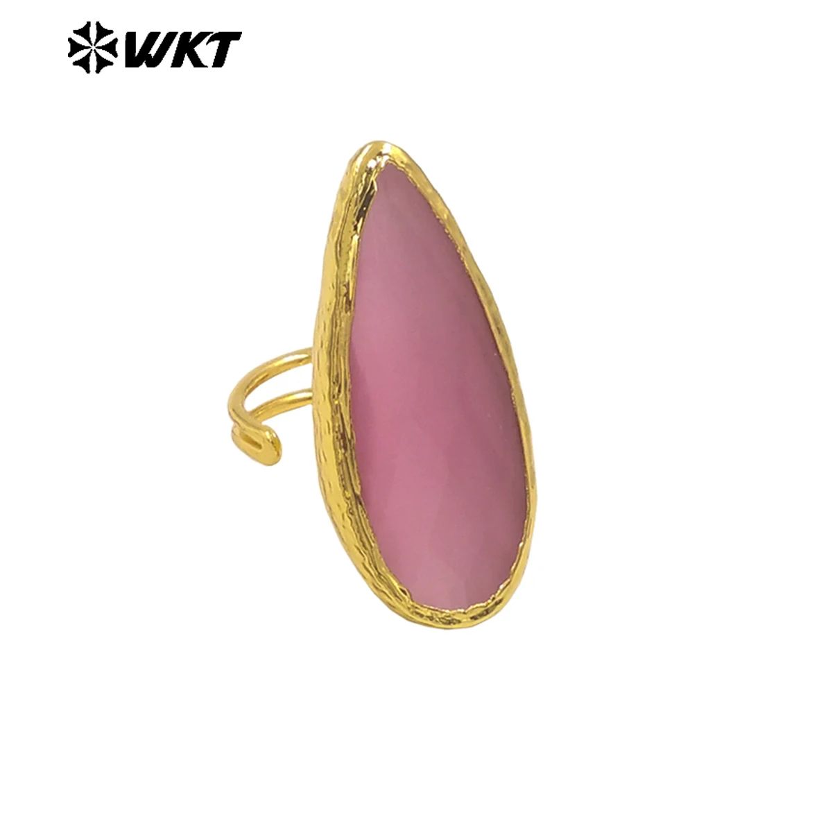 

​WT-R571 Elegant Lovely Unique Cat Eye Five Color Ring With Real Gold Plated For Women Jewelry Decoration