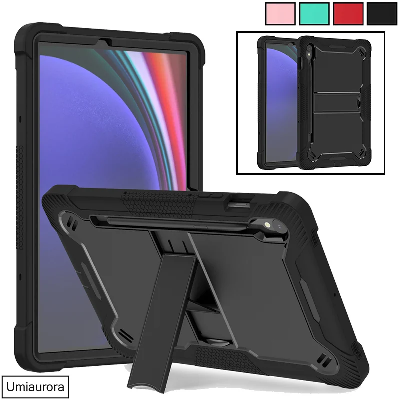 

For Samsung Tab S11 11" SM-X730 S7 S8 S9 FE Plus S10 Ultra 14.6" SM-X920 X620 X820 X610 Shockproof Stand Tablet Case Armor Funda
