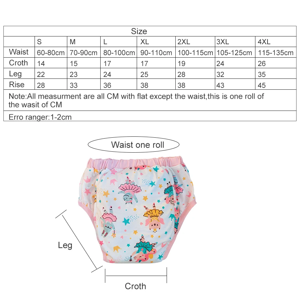 Adult printed pink cat trainning pants/Adult baby brief with padding inside/adult trainning pant/For ddlg diaper lover