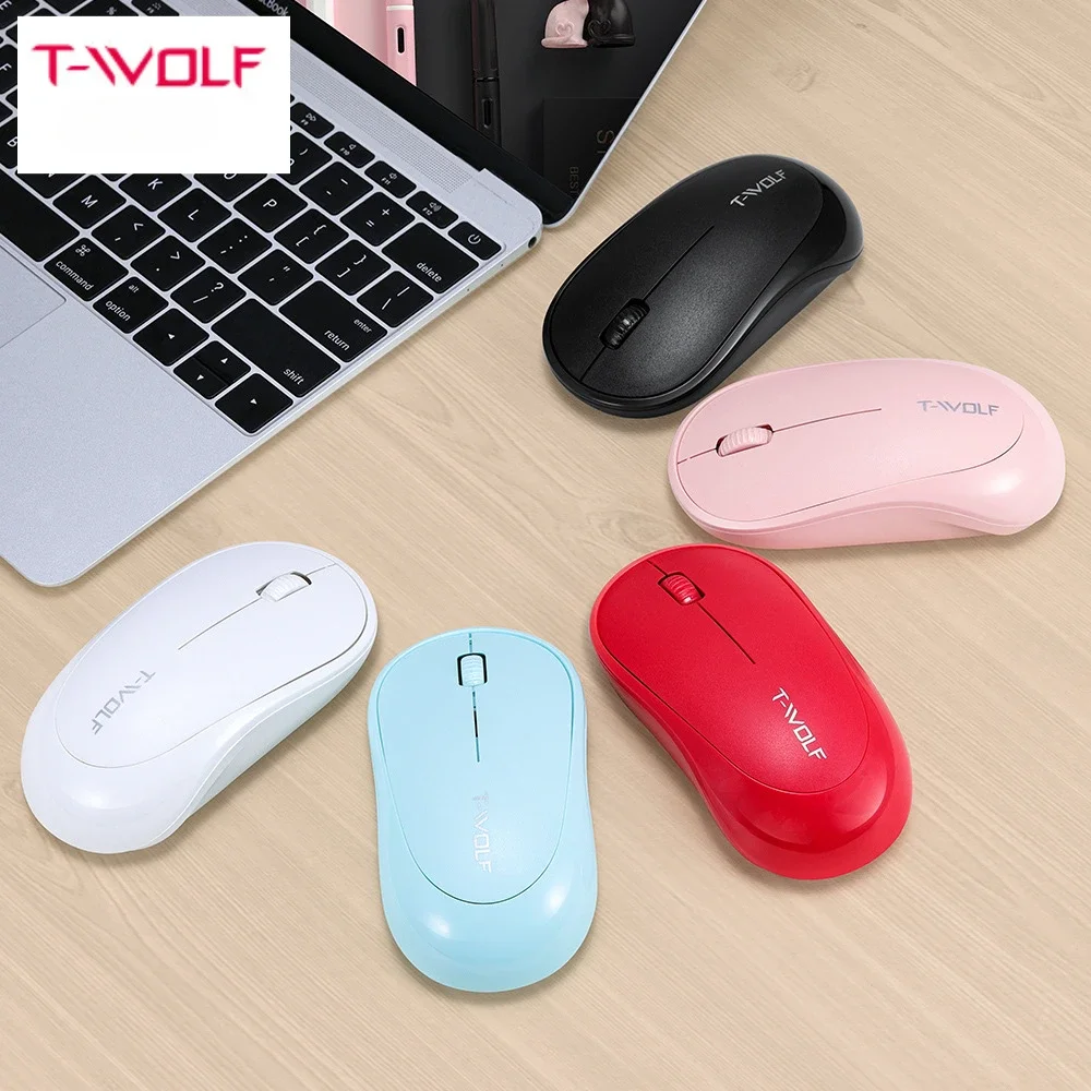 T-WOLF Q18 2.4G wireless mouse optical mouse office business energy-saving ultra-thin for laptop computer office portable