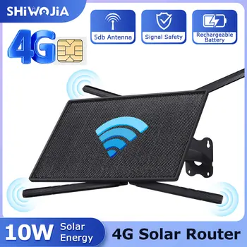 SHIWOJIA 10W 4G SIM karta Solární router se solárním panelem 20100mAH baterie Voděodolný 8 nejlepší prodej odemknout zařízení Zong 4G - №4