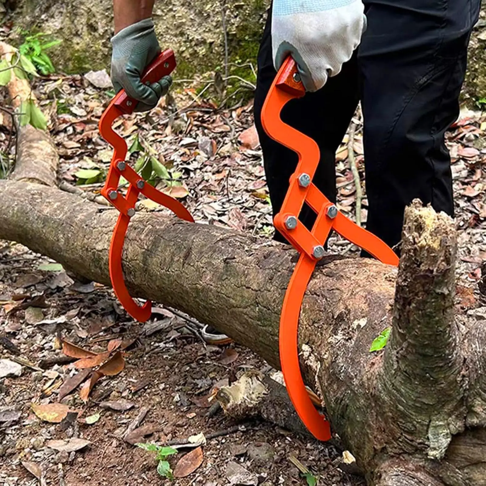 Cant Hook 20-Inch Heavy-Duty Stainless Steel Tool Manual Log Tongs for Forestry Branches Woods Outdoor Trucks ATVs Tractors