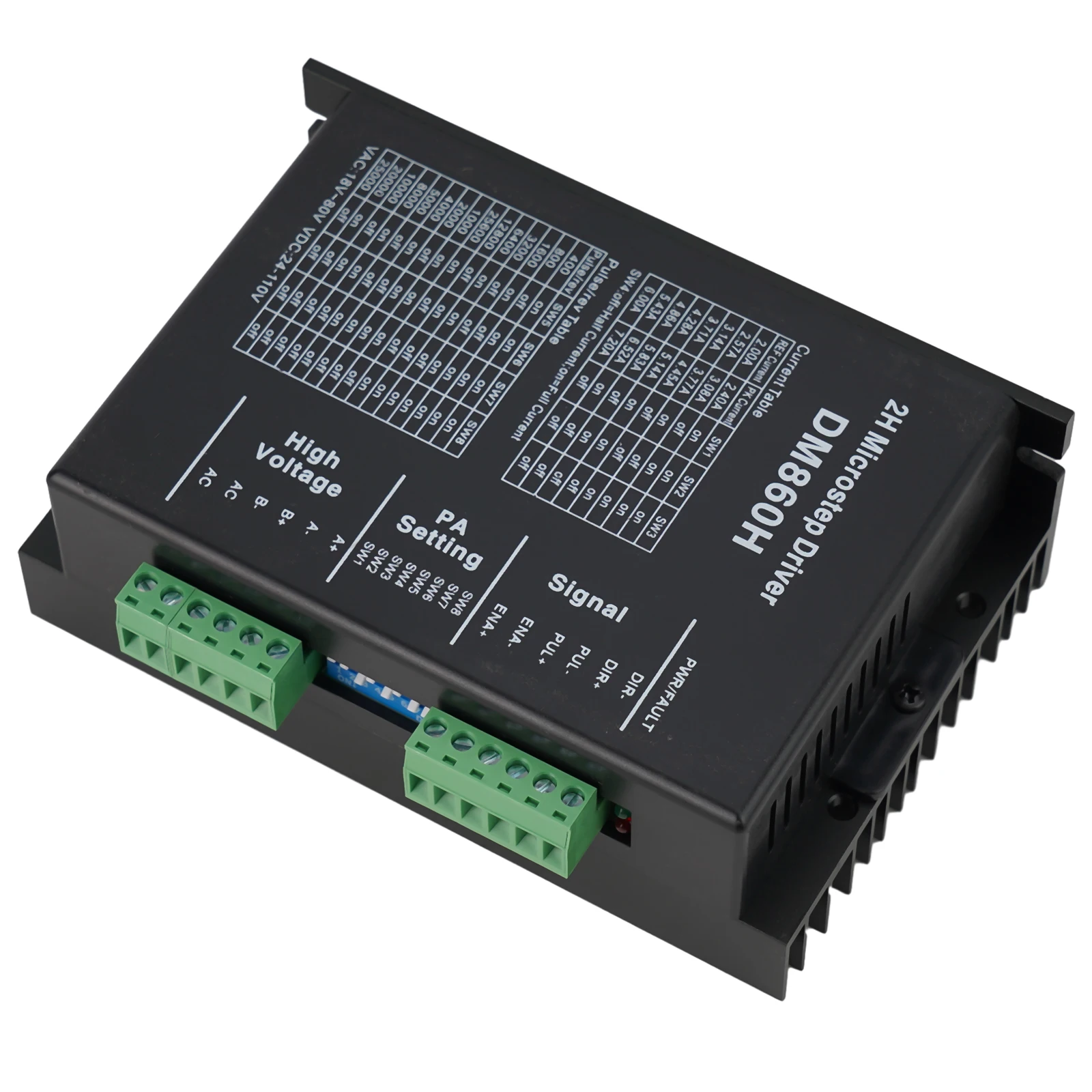 Driver de ventilateur de refroidissement pour moteurs biphasés DM860H, pour une dissipation thermique efficace, isolation photoélectrique haute vitesse