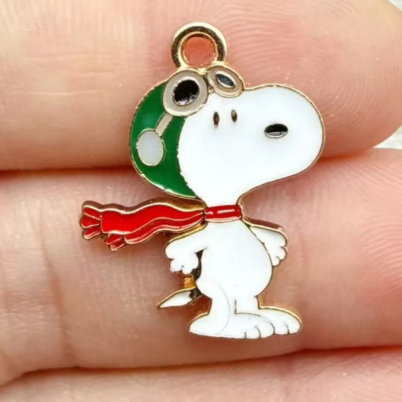 10/20/30Pcs Snoopy Heart Guitar Keychain Accessories