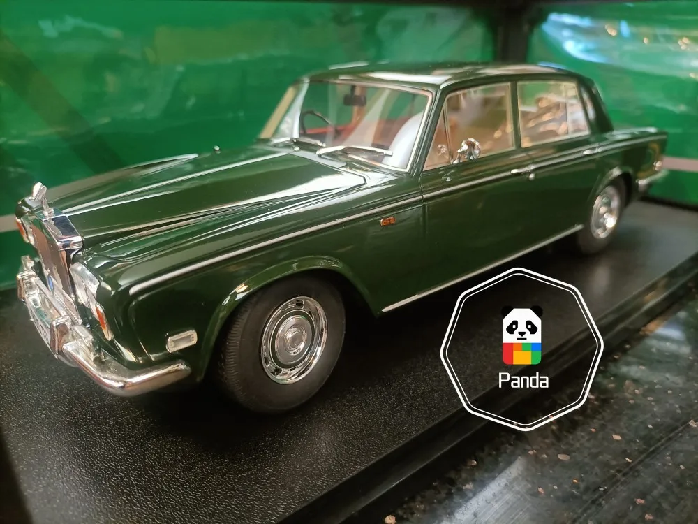 

Cult 1/18 Rolls Royce Silver Shadow Limousine Model Metallic Green Collectible Ornaments Miniature Models Gifts